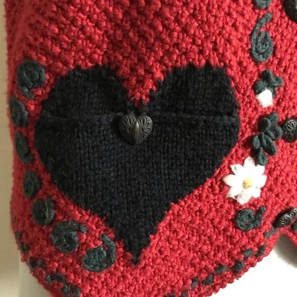 Vintage Obermeyer Embroidered Knit Vest - Picture 5 of 6